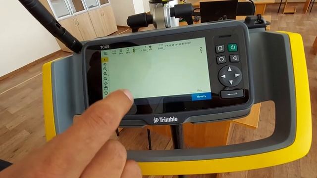 Удаленное управление тахеометром, обратная засечка тахеометра с помощью Trimble S5 Trimble Access смотреть онлайн