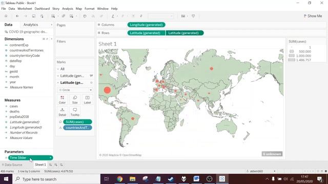Tableau - Making Corona Virus Heatmap + DateTime Slider смотреть онлайн