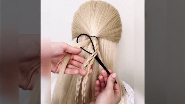 Красивые Прически с петелькой. Прически с косами. Hairstyles Using a Topsy Tail Tool смотреть онлайн
