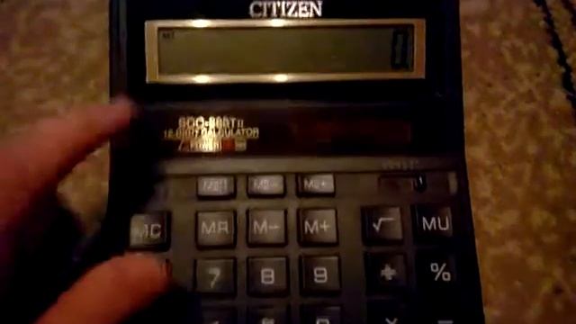 Обзор калькулятора Citizen SDC-888TII