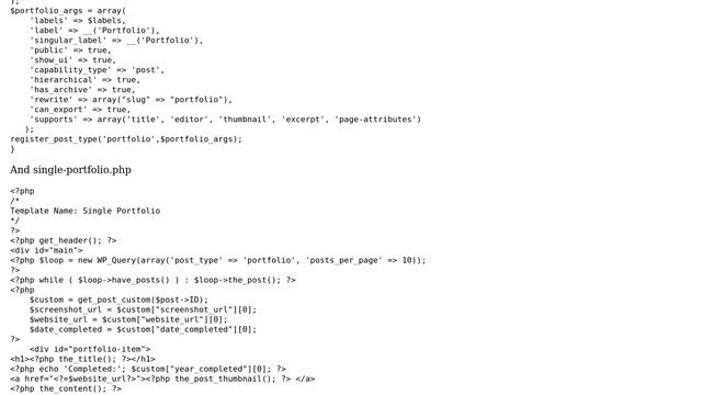 Wordpress: Custom Post Type page template doesn't show up смотреть онлайн