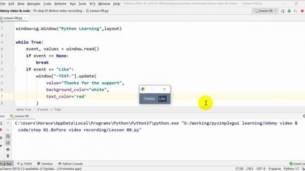 Python GUI with PySimpleGUI - easy learn 08