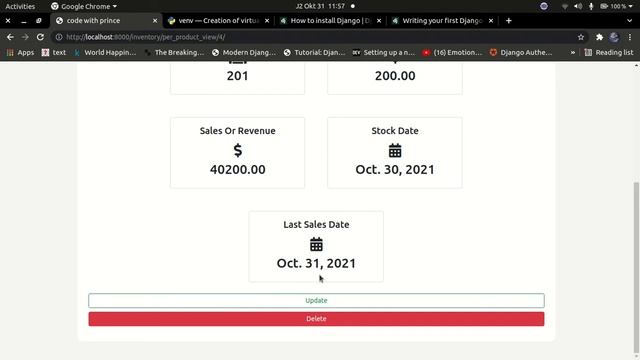 Python Django Tutorial: Full Featured Inventory Management System | Part 1: Project setup смотреть онлайн
