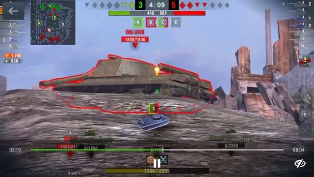 World of Tanks Blitz ИС -4 МАСТЕР В ДЕЛЕ ,смотреть до конца!!!! ?? смотреть онлайн