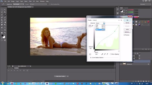 Кросс Процесс эффект в фотошопе смотреть онлайн