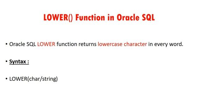 Oracle CASE Manipulation | UPPER | LOWER | INITCAP | Oracle Tutorial for Beginners смотреть онлайн