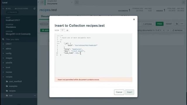 Create a document using MongoDB Compass смотреть онлайн