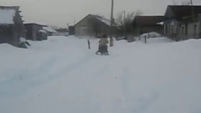 Самодельный снегоход 20.03.2012 год .avi смотреть онлайн