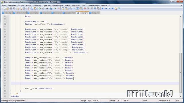 PHP Tutorial: GÄSTEBUCH erstellen mit PHP +Blätterfunktion | deutsch смотреть онлайн