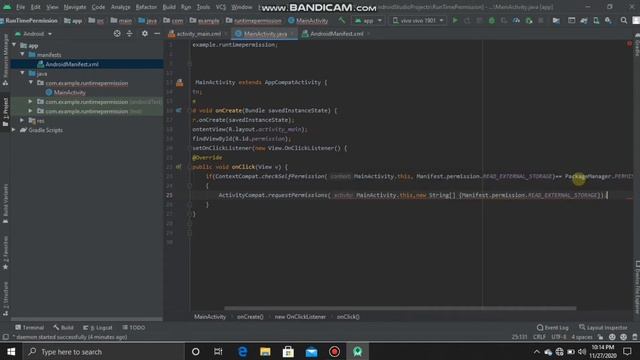 Runtime Permission in Android studio||without library#tech_free смотреть онлайн