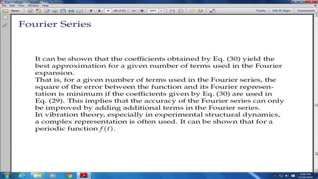 6. Frequency Response Function Fast Fourier Transform смотреть онлайн