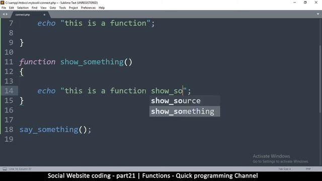 Social Website from scratch - Part 21 - Functions | OOP PHP with MYSQL Database смотреть онлайн