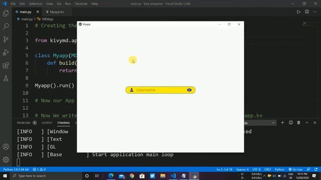 Taking Input from User using KivyMD || MDTextFieldRound Class || Mobile App Development смотреть онлайн