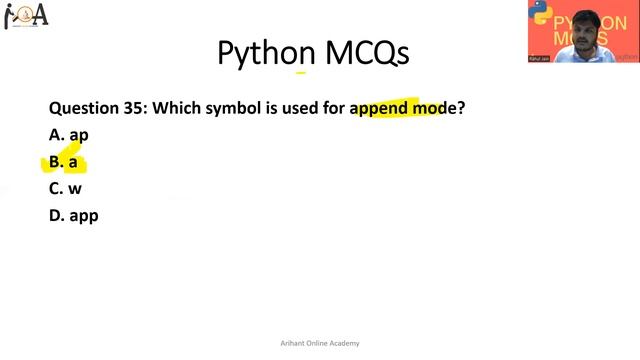 Python MCQs Part 4 | File Handling Concepts in Python | Python Programming смотреть онлайн