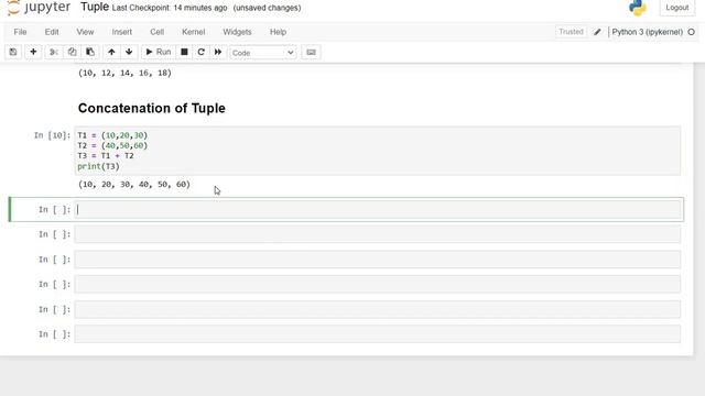 Python Tuple Basics in Jupyter Notebook смотреть онлайн