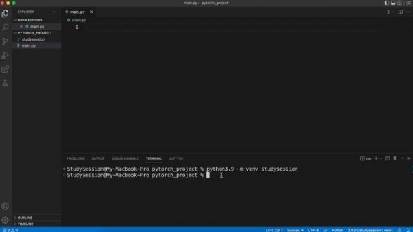 How To Install PyTorch in Visual Studio Code (Mac)