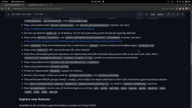 ? Node.js 2023 ✨ Прекращение поддержки 14.x и обновление до 16, 18, 20 ? смотреть онлайн