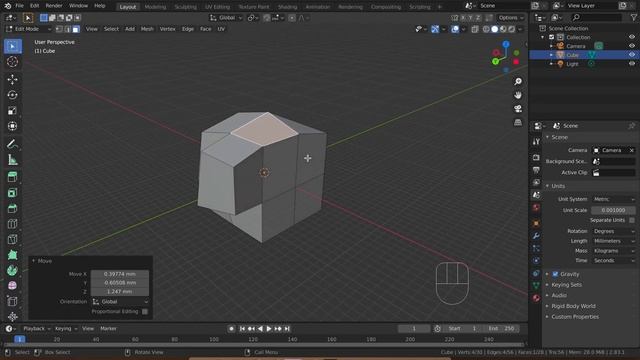 Subdivide  Loop Cut Knife Blender 3.0  Подразделение поверхности в Blender 2.8.