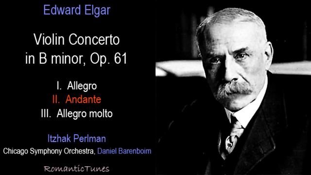 Elgar Violin Concerto In B Minor, Op. 61; Perlman, Chicago, Barenboim