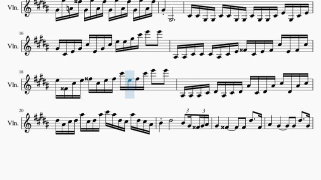 Violin Sheet Music: How to play Moonlight Sonata 3rd Movement (Teppei Okada Violin Cover) смотреть онлайн
