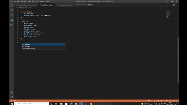 how to make android notification menu bar using HTML, CSS and JavaScript #No_Limit_Code смотреть онлайн