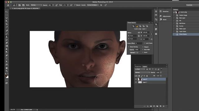 Photoshop CC -- How to Add noise via brush strokes tutorial смотреть онлайн