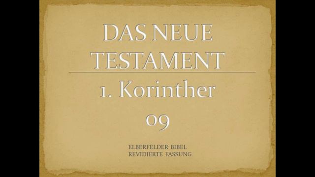1. Korinther 9 - Elberfelder Bibel смотреть онлайн