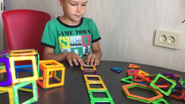 Магнитный конструктор. Игры для детей. Развивай-ка. смотреть онлайн