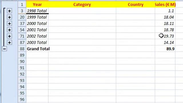 AM 4425 & 6 Subtotals Microsoft Excel 2007 ECDL Advanced ITQ3 смотреть онлайн