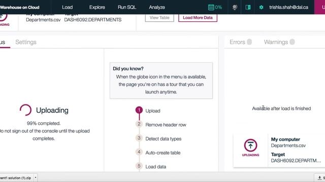 Add Data - Db2 Warehouse смотреть онлайн