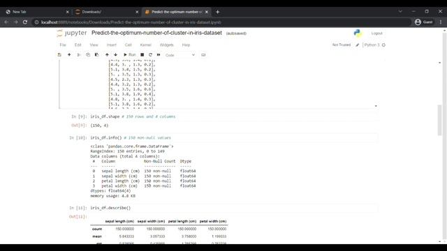 GRIP, Task -2 Predict the optimum of cluster in iris dataset смотреть онлайн