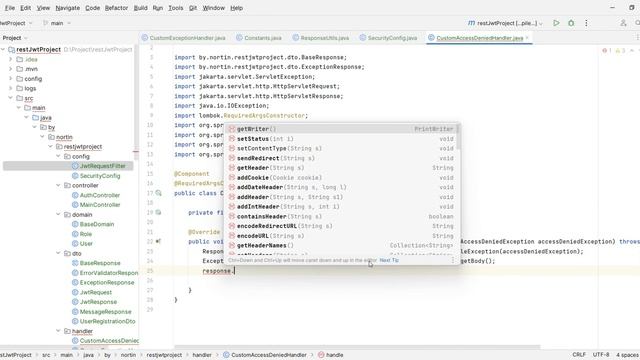 Java REST API wiht JWT-token, часть 8 смотреть онлайн