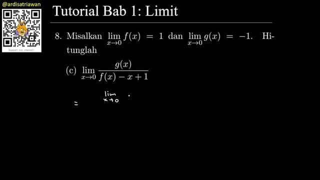 Tutorial Bab 1 - Limit: (8) Teorema Limit - Matematika/Kalkulus 1 ITB смотреть онлайн