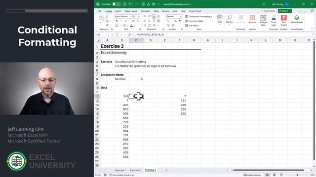 Excel How To Identify the Smallest Values смотреть онлайн