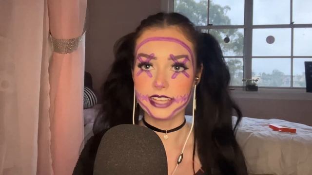 ASMR Bestie Does Your Halloween Party Makeup ?