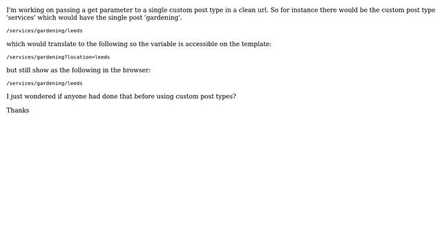 Wordpress: Pass parameter to custom post type single while keeping clean url смотреть онлайн