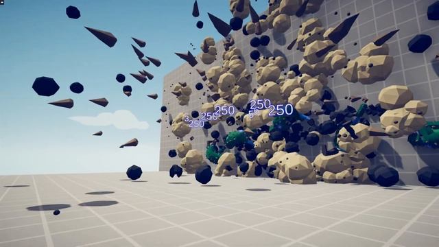 1000 CANNON BALL - PINNING EVERY UNIT TO THE WALL | TABS - Totally Accurate Battle Simulator смотреть онлайн