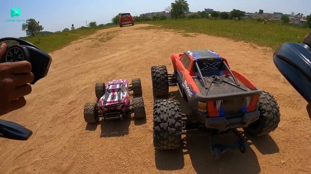 RC Traxxas XO-1 Vs Upgraded Traxxas Xmaxx Fight - Chatpat toy tv смотреть онлайн