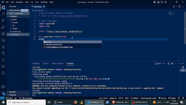 How to generate qr code in python смотреть онлайн