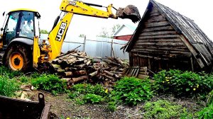 Расчистка трактором деревенского участка! Нашёл много интересного!