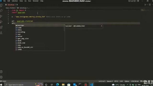 Make QR code using PYTHON in just 4 lines of codes | PYTHON PROGRAMMING LANGUAGE. смотреть онлайн
