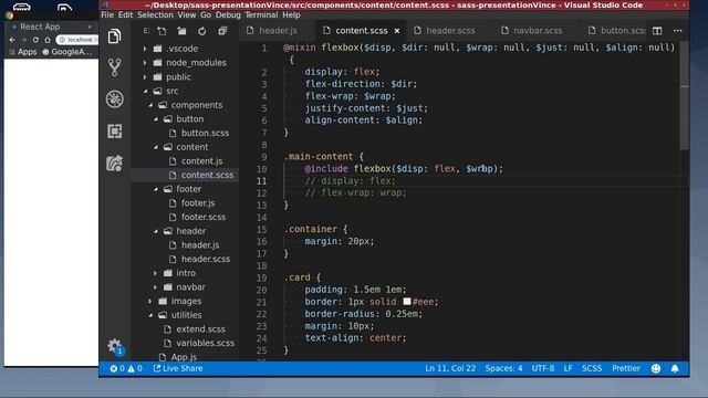 Using SASS in a React Project - 11.07.19 смотреть онлайн