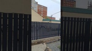 Забор штакетник полукруглый 11см цвет 7024 серый графит