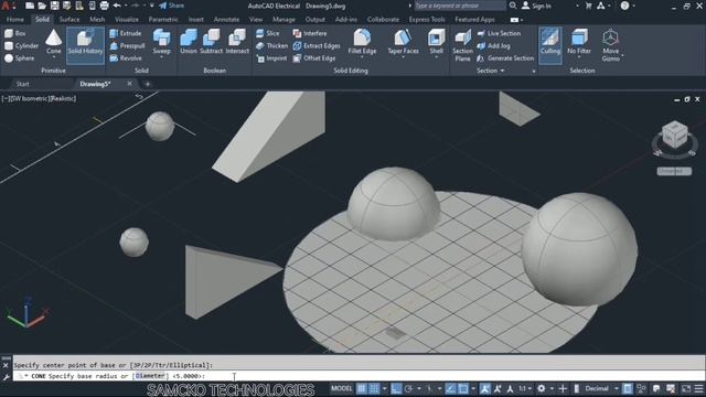 AutoCAD 2022 3D solid Modeling-PRIMITIVE|PART-9| AutoCAD 3D tutorial in Tamil смотреть онлайн