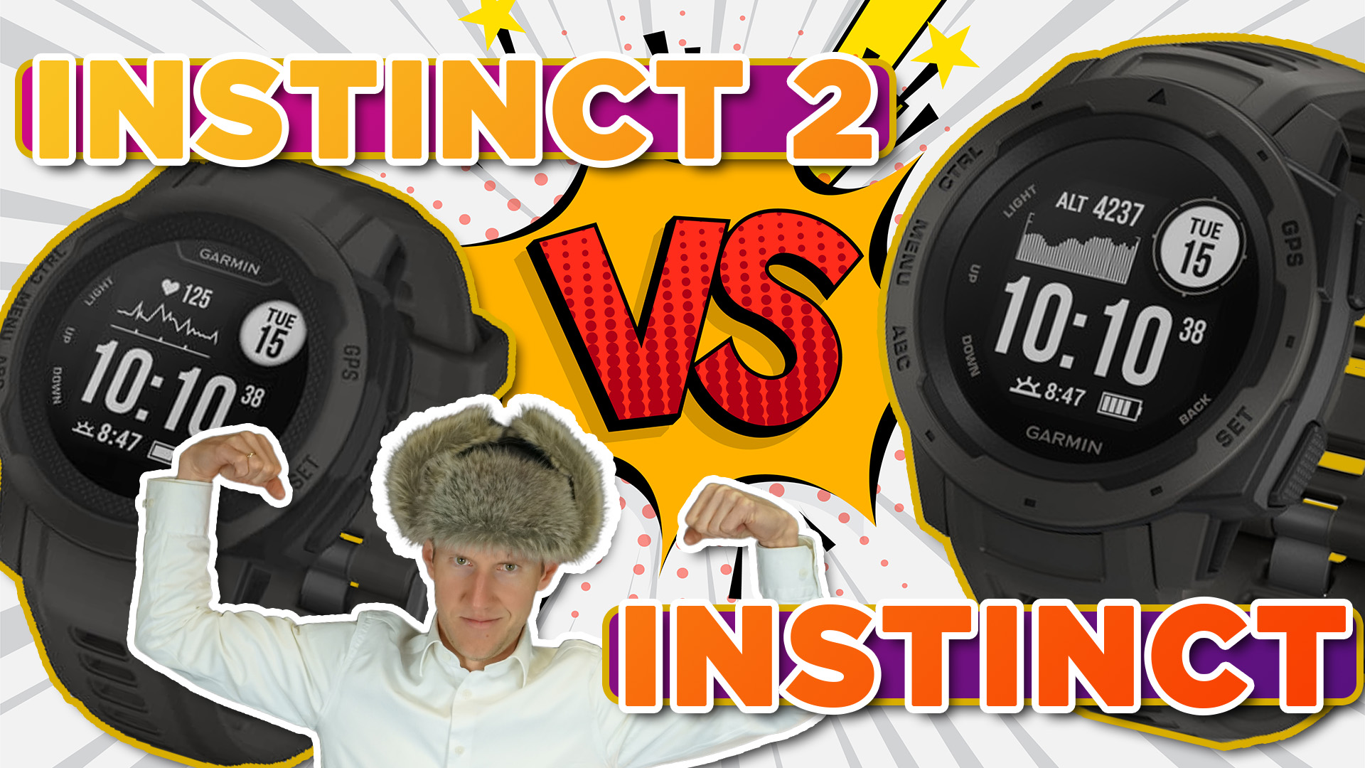 Сравнение часов Garmin Instinct и Instinct 2 смотреть онлайн