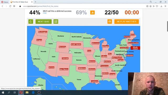 Russian tries to label all 50 states of USA. (Does it better than the Americans?) смотреть онлайн