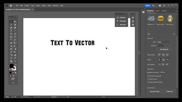 How To Convert Text To Vector In Illustrator (Turn Text To SVG Path)