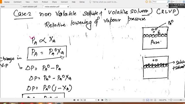 Raoult's Law for Non-volatile solute and Volatile Solvent | Solution | Class -12 |lecture 5 смотреть онлайн