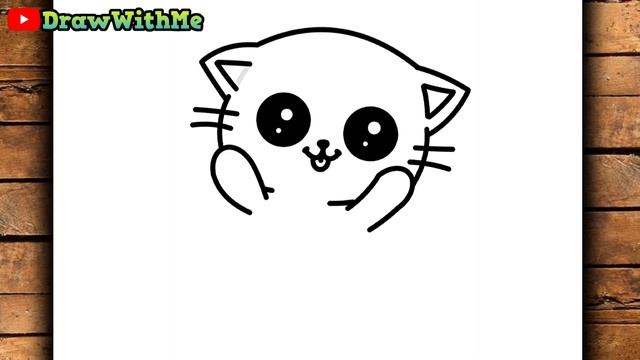 HOW TO DRAW A CUTE BABY KITTEN