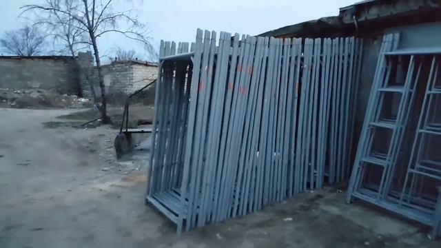 Рамные строительные леса | объем на 800 м2 смотреть онлайн
